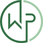 WP Processor Logo WP Processor logo — gold WP monogram in a circular mark